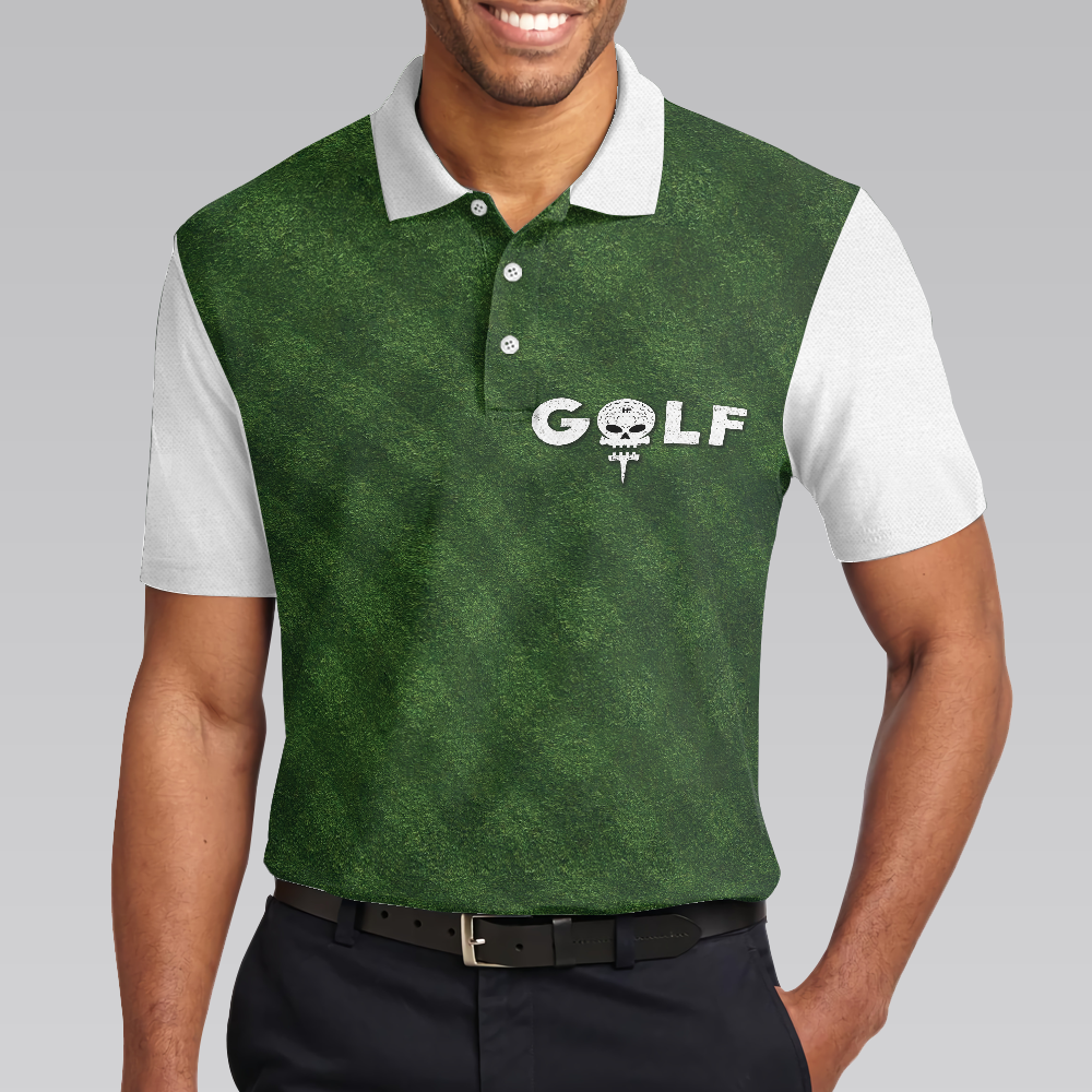 Golf Green Background Polo Shirt Classic Green Golf Shirt For Men Cool Gift For Golfers - 5