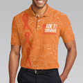 No One Fights Alone MS Awareness Polo Shirt Multiple Sclerosis Awareness Ribbon Polo Shirt MS Awareness Shirt For Men - 4