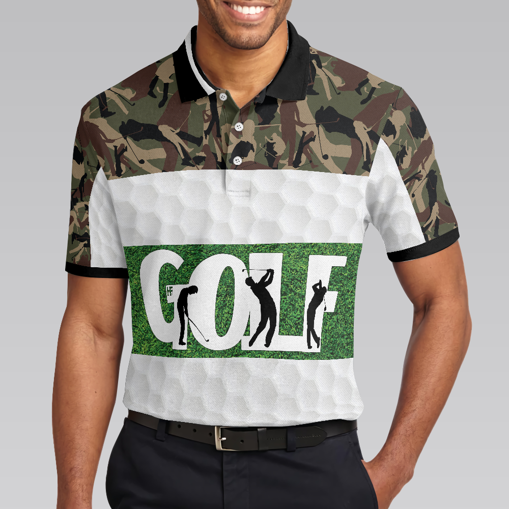 Weapon Of Grass Destruction Golf Polo Shirt Smart Golf Shirt For Men - 5