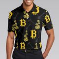 Bitcoin Seamless Pattern Cryptocurrency Polo Shirt Crypto Mining Polo Shirt Best Bitcoin Shirt For Men - 5