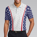 Patriotic Golf Texture Short Sleeve USA Golf Polo Shirt American Flag Polo Shirt Best Golf Shirt For Men - 4