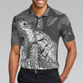 Hibiscus Turtle Shirt For Men Polo Shirt Sea Turtle Polo Shirt For Men Hibiscus Floral Shirt Design - 5