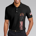 Never Underestimate An Old Man Who Loves Pool And Beer Polo Shirt Black American Flag Billiards Shirt For Men - 4