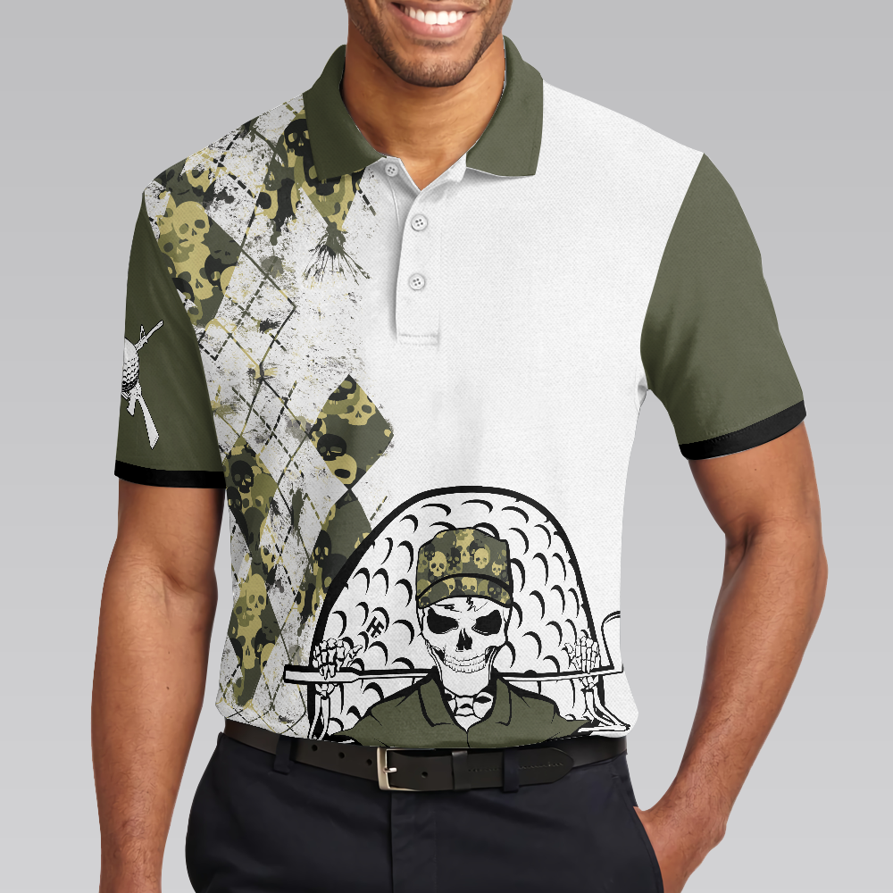 Veteran Fire In The Hole Polo Shirt Veteran Themed Golfing Polo Shirt For Male Golfers Argyle Shirt - 4