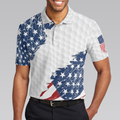 American Flag Ripped Golf Polo Shirt Simple American Golf Shirt Design Best Golf Gift Idea For American Golfers - 4