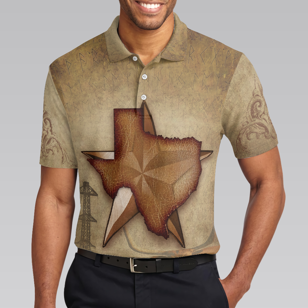 Texas The Lone Star State Polo Shirt Texas State Map Longhorn Polo Shirt Texas Proud Shirt For Men - 4