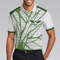 Birdie Chaser Golfer Golf Polo Shirt White and Green Birdie Golfing Shirt For Men Best Golf Gift for Golfers - 5