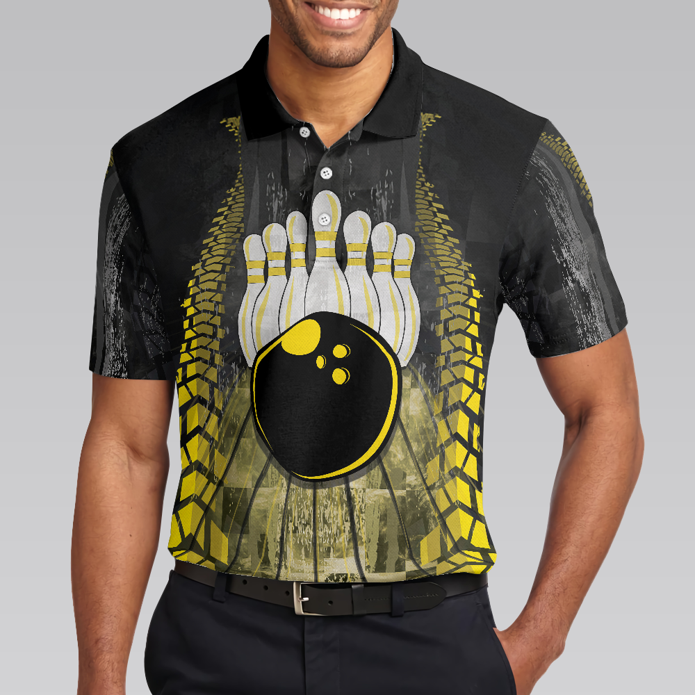 Bowling Bull Black And Yellow Short Sleeve Polo Shirt For Bowling Bull Polo Shirt Best Bowling Shirt For Men - 4