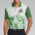 King Of The Green Golf Polo Shirt White And Green Golf Shirt For Men Cool Gift For Golfers - 4