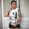 Watch Me Slay These Holes Panther Skin Pattern Short Sleeve Women Polo Shirt - 4