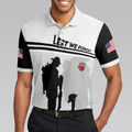 Lest We Forget Polo Shirt Military Veteran American Flag Golf Shirt For Men - 4