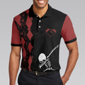 Weekend Forecast Chance Of Bowling Polo Shirt Red Argyle Short Sleeve Bowling Shirt For Male Players - 5