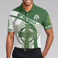 St Patrick Day With Celtic Cross Polo Shirt Green Saint Patricks Day Shirt St Patrick Themed Shirt For Irish - 5