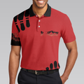 My Mind Is In The Gutter But My Balls Arent Bowling Polo Shirt Funny Red And Black Bowling Polo Shirt For Men - 2