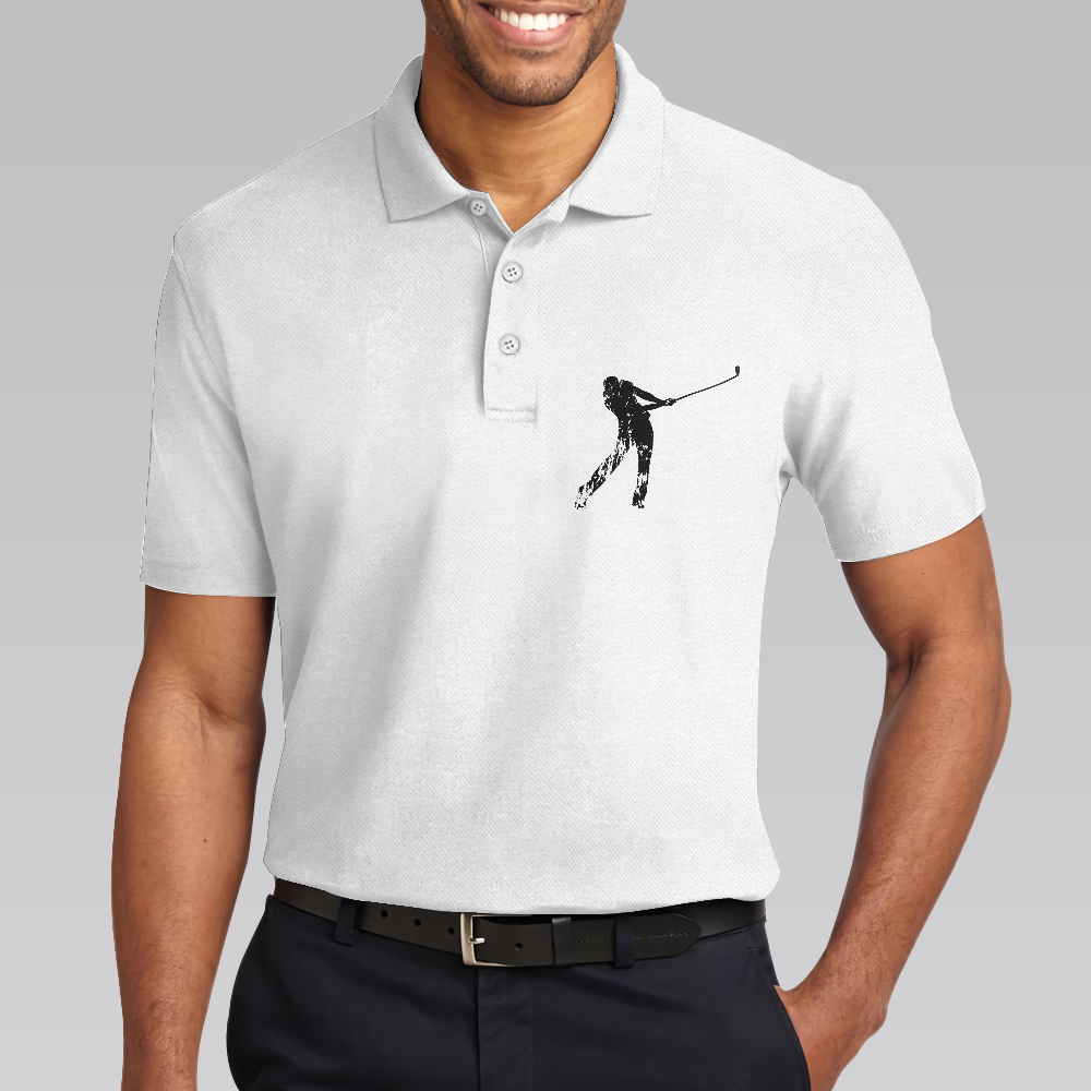 Golf Life Golf Club Is Important Choices Polo Shirt For Men White Funny Golfing Polo Shirt - 5