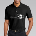 Poker Heartbeat Short Sleeve Polo Shirt Elegant Black Polo Shirt Best Poker Shirt For Men - 5