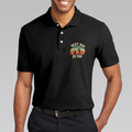 Golf Best Dad By Par Polo Shirt Black Golf Shirt With Sayings Best Golf Gift Idea For Dad - 4