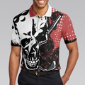 Blade Mens Golf Red Short Sleeve Golf Polo Shirt Skull Polo Shirt Best Golf Shirt For Men - 5