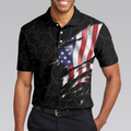 I Beat People With Three Fingers Bowling V2 Polo Shirt Black Bowling Sayings Shirt American Flag Bowling Shirt - 5