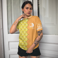 Golf Is Fore Girls Short Sleeve Women Polo Shirt Yellow Argyle Pattern Golf Polo Shirt Cool Golf Gift For Women - 4