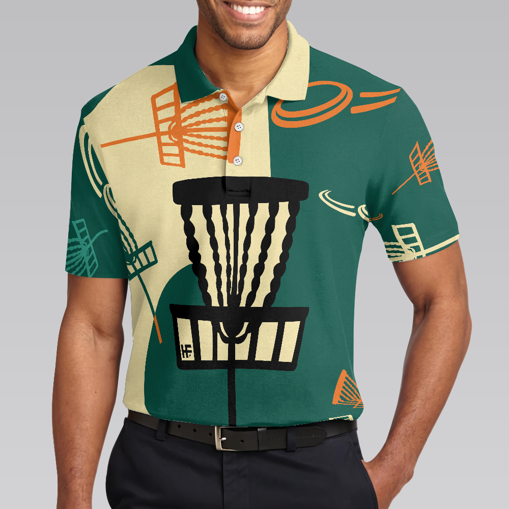 I Love Disc Golf Shirt For Men Polo Shirt Prodigy Disc Golf Shirt For Male Disc Golfers Funny Disc Golf Shirt - 4