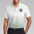 Golf Texture Aluminium Short Sleeve Polo Shirt Triangle Geometric Polo Shirt Best Golf Shirt For Men - 5