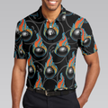 Bowling In Fire Seamless Pattern Short Sleeve Polo Shirt Bowling Ball Polo Shirt Best Bowling Shirt For Men - 4