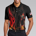 Mr Bones 8 Ball American Flag Billiards Skull Short Sleeve Polo Shirt Cool Skeleton Billiards Shirt For Men - 4