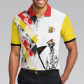 Vorhersagen Am Wochenende Golf Und Bier Polo Shirt German Argyle Pattern Skeleton Golfer Golf Shirt For Men - 4