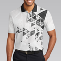 Golf Pattern On Par For Years Polo Shirt Black And White Polo Shirt Best Golf Shirt For Men - 4