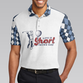 Life Is Short Swing Hard Short Sleeve Polo Shirt Argyle Pattern Polo Shirt Best Golf Shirt For Men - 5