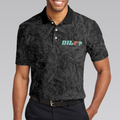 DILF Damn I Love Fishing Polo Shirt Short Sleeve Black Fishing Shirt For Men - 4