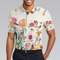 Tropical Floral Summer Polo Shirt Floral Print Tropical Polo Shirt For Summer Best Summer Vibe Shirt - 5