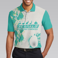 Life Is Full Of Important Choices Golf Polo Shirt Cyan Argyle Pattern Polo Shirt Best Golf Shirt For Men - 5