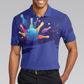 This is how I roll Mens Blue Bowling Polo Shirt - 5