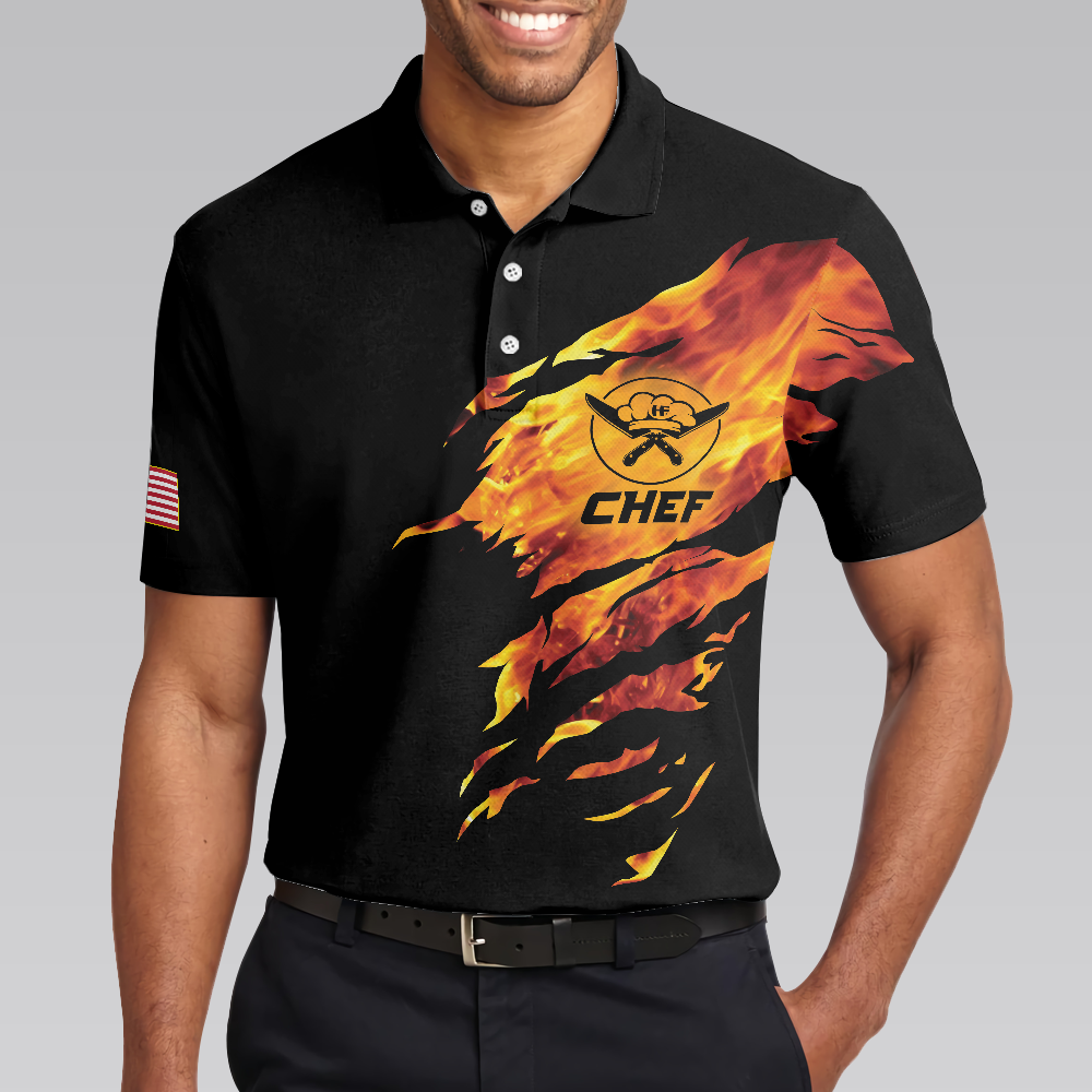 Chef My Craft Allows Me To Cook Anything Short Sleeve Polo Shirt Skull Polo Shirt Best Disc Golf Shirt For Men - 5