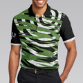 Unique Golfer Design With Ripped Texture Golf Polo Shirt Basic Spiral Pattern Golf Shirt Design - 4