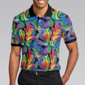 Rainbow Rose Polo Shirt Colorful Roses Pattern Polo Shirt For Men - 5