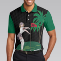 Just Tap In It Golf Polo Shirt Funny Black And Green Golf Shirt For Men - 5