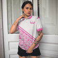 Golf Spirit In Pink Golf Short Sleeve Women Polo Shirt White And Pink Golf Shirt For Ladies Unique Female Golf Gift - 4