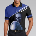 Skull Bowling Polo Shirt Satanic Skeleton Bowler Bowling Shirt For Men - 5