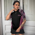 Thinning Layout Sexy Golf Girl Pink Camouflage Pattern Golf Short Sleeve Women Polo Shirt Best Golf Ladies Shirt - 4