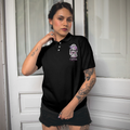 You Mess With The Wrong One Fck Cancer V2 Short Sleeve Women Polo Shirt - 4