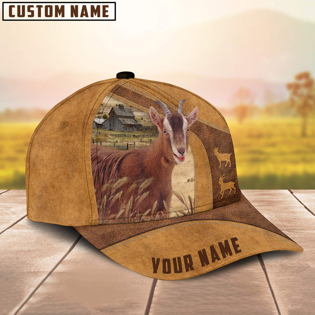 Personalized Goat Cap , Goat Hat, Farm Baseball Hat, Cap Hat For Farmer Farm Lover