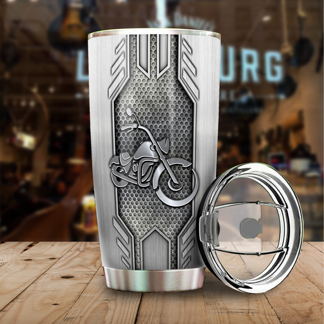 Motorcycle Tumbler, Gift for Motorcycle Lovers, Motorcycle Riders 20 OZ Car Mug Cup