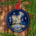 Navy Midshipmen Circle Aluminium Custom Ornament 2 Side Trending New Arrivals H52912 ETUG311023
