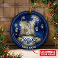 Navy Midshipmen Circle Aluminium Custom Ornament 2 Side Trending New Arrivals H52912 ETUG311023