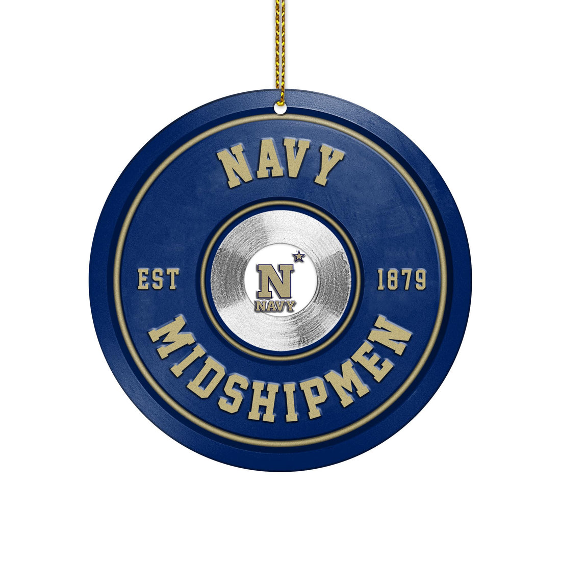 Navy Midshipmen Fitness Circle Aluminium Ornament 2 Side Trending New Arrivals H52883 ETUG311023