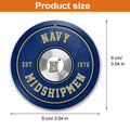 Navy Midshipmen Fitness Circle Aluminium Ornament 2 Side Trending New Arrivals H52883 ETUG311023