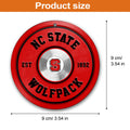 NC State Wolfpack Fitness Circle Aluminium Ornament 2 Side Trending New Arrivals H52883 ETUG311023